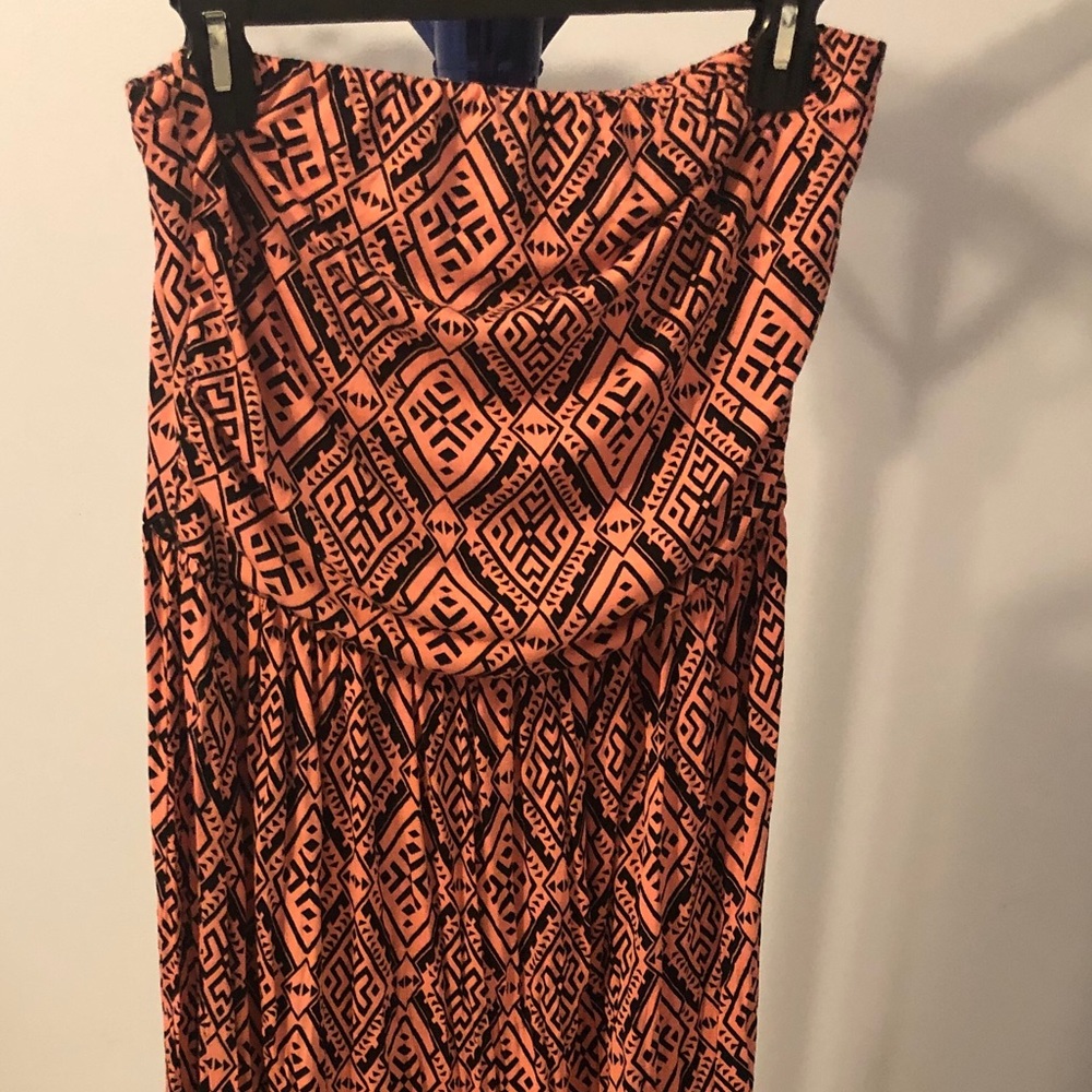 Strapless maxi dress